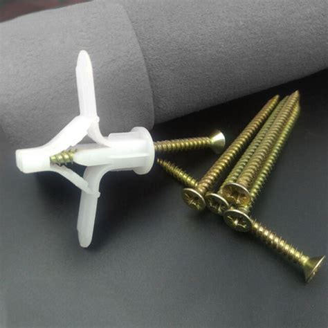 plastic expansion anchor|screw into drywall plastic anchors.